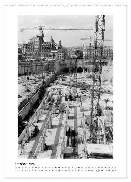 Produktbild: Visage de Paris, ann&eacute;es 1970 (Calendrier mural 2026 DIN A2 horizontal) calendrier de bureau