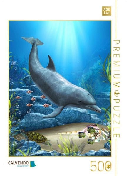 CALVENDO Puzzle Die Welt der Delfine | 500 Teile Lege-Größe 48 × 36 cm Foto-Puzzle für Erwachsene