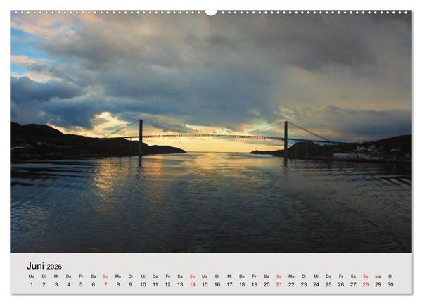 Produktbild: Mit den Hurtigruten unterwegs (hochwertiger Premium Wandkalender 2026 DIN A2 quer), Kunstdruck in Hochglanz