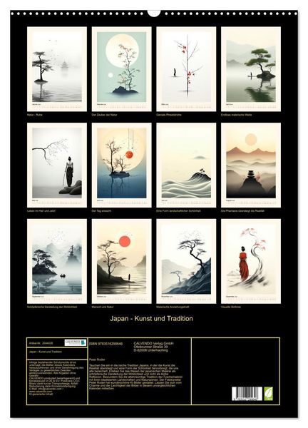 Produktbild: Japan - Kunst und Tradition (Wandkalender 2026 DIN A2 hoch), CALVENDO Monatskalender