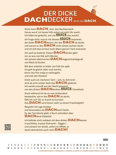 Produktbild: Zungenbrecher-Wandkalender 2027 - Abera kadabera! Willkommen in Barbaras Rhabarberbar!