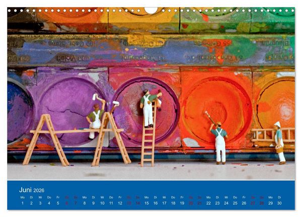 Produktbild: Miniaturen - Klein ganz gro&szlig; (Wandkalender 2026 DIN A3 quer), CALVENDO Monatskalender