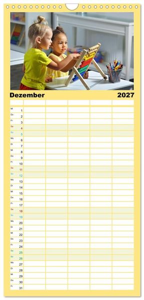 Produktbild: Familienplaner 2027 - Traumberuf - Erzieher:innen in der Kinderkrippe mit 5 Spalten (Wandkalender, 21 x 45 cm) CALVENDO