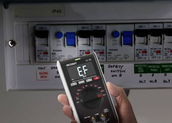 Produktbild: VOLTCRAFT VC191 Hand-Multimeter digital LoZ CAT III 600V Anzeige (Counts): 6000