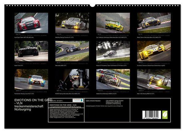 Produktbild: EMOTIONS ON THE GRID - VLN Langstreckenmeisterschaft N&uuml;rburgring (hochwertiger Premium Wandkalender 2026 DIN A2 quer), Kunstdruck in Hochglanz