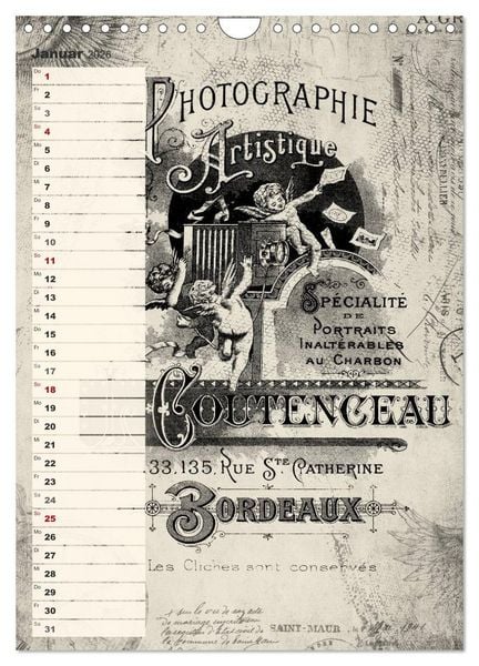 Produktbild: Vintage Welten (Wandkalender 2026 DIN A4 hoch), CALVENDO Monatskalender