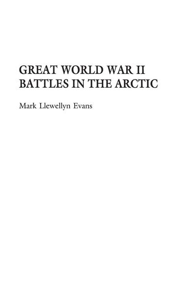 Produktbild: Great World War II Battles in the Arctic