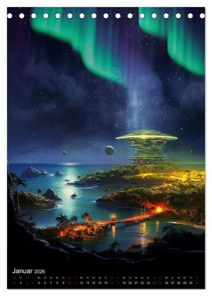 Produktbild: Per Anhalter durch den Alpha Quadranten (Tischkalender 2026 DIN A5 hoch), CALVENDO Monatskalender