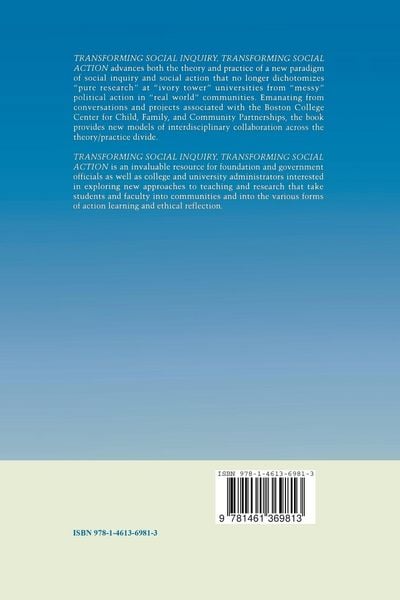 Produktbild: Transforming Social Inquiry, Transforming Social Action