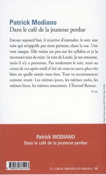 Produktbild: Dans le caf&eacute; de la jeunesse perdue