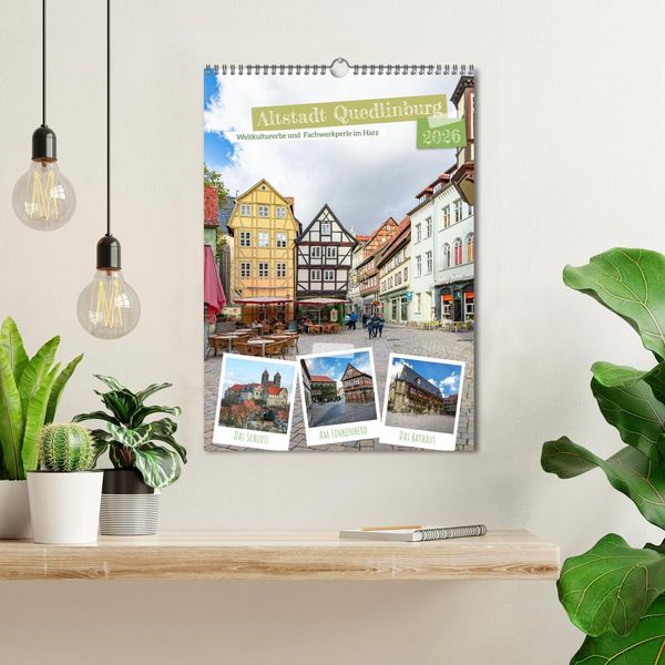 Produktbild: Altstadt Quedlinburg (Wandkalender 2026 DIN A3 hoch), CALVENDO Monatskalender