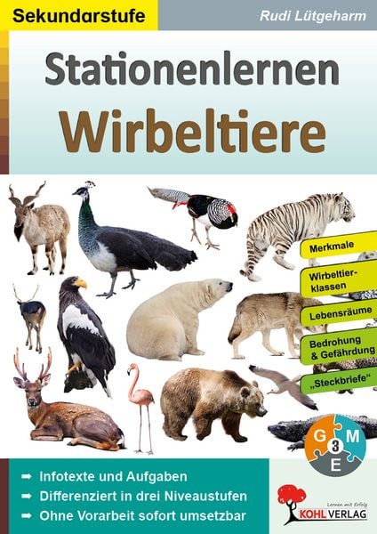 Produktbild: Stationenlernen Wirbeltiere