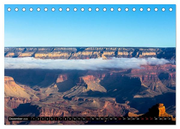Produktbild: GRAND CANYON - Einblicke (Tischkalender 2026 DIN A5 quer), CALVENDO Monatskalender