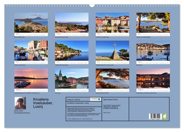 Produktbild: Kroatiens Inselzauber, Losinj (Wandkalender 2026 DIN A2 quer), CALVENDO Monatskalender