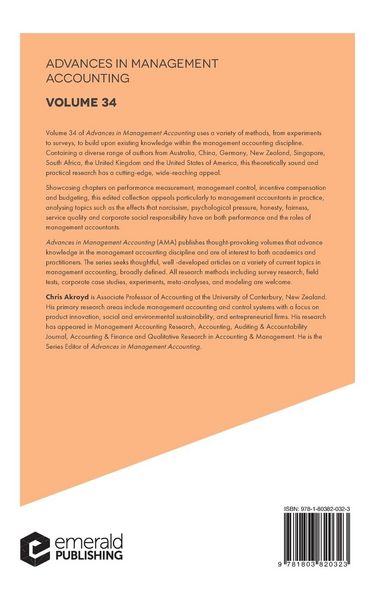 Produktbild: Advances in Management Accounting