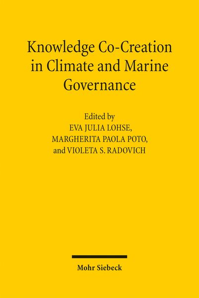 Produktbild: Knowledge Co-Creation in Climate and Marine Governance