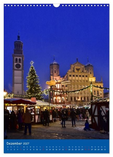 Produktbild: Spaziergang durch Augsburg (Wandkalender 2027 DIN A3 hoch), CALVENDO Monatskalender