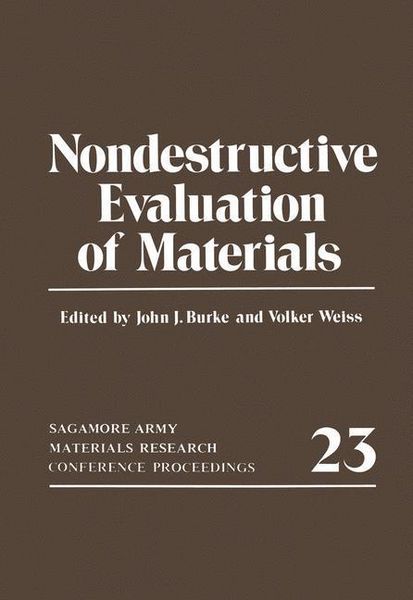 Produktbild: Nondestructive Evaluation of Materials