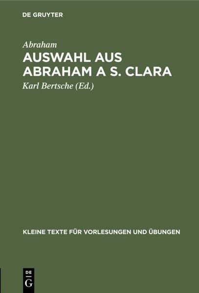 Produktbild: Auswahl aus Abraham a S. Clara