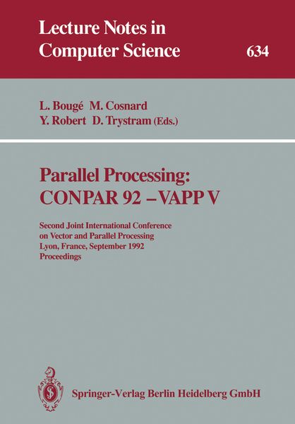 Produktbild: Parallel Processing: CONPAR 92 &mdash; VAPP V