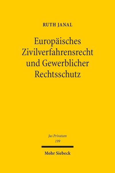 Produktbild: Europ&auml;isches Zivilverfahrensrecht und Gewerblicher Rechtsschutz