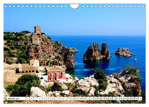 Produktbild: Sizilien - Nordwesten (Wandkalender 2026 DIN A4 quer), CALVENDO Monatskalender