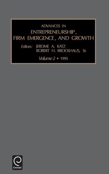Produktbild: Advances in Entrepreneurship, Firm Emergence and Growth