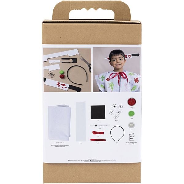 Produktbild: Creativ Company Kreativ Set Gruseliges Kost&uuml;m, Umhang und Stirnband, sortierte Farben