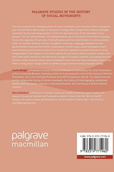 Produktbild: Social Movements and the Change of Economic Elites in Europe after 1945