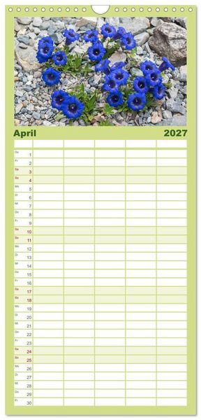 Produktbild: Familienplaner 2027 - Allg&auml;u - Natur pur mit 5 Spalten (Wandkalender, 21 x 45 cm) CALVENDO