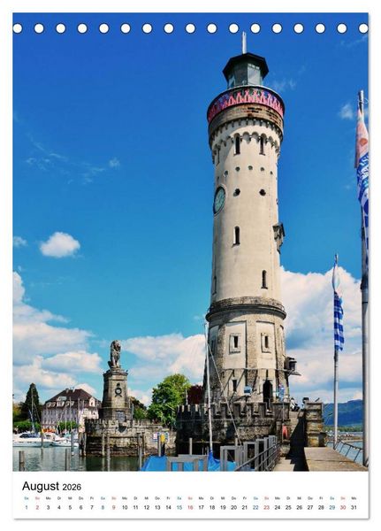 Produktbild: Lindau - Inselstadt am Bodensee (Tischkalender 2026 DIN A5 hoch), CALVENDO Monatskalender