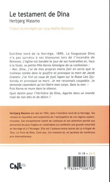 Produktbild: Le testament de Dina