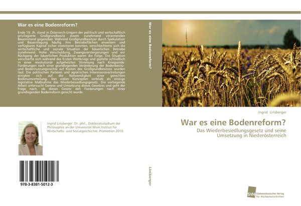 Produktbild: War es eine Bodenreform?