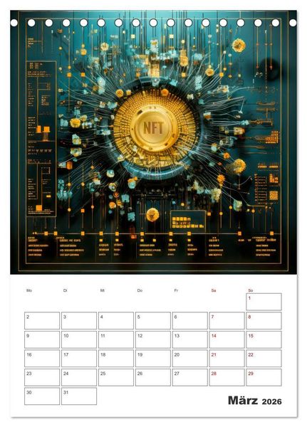 Produktbild: KRYPTO Cooler Terminplaner (Tischkalender 2026 DIN A5 hoch), CALVENDO Monatskalender