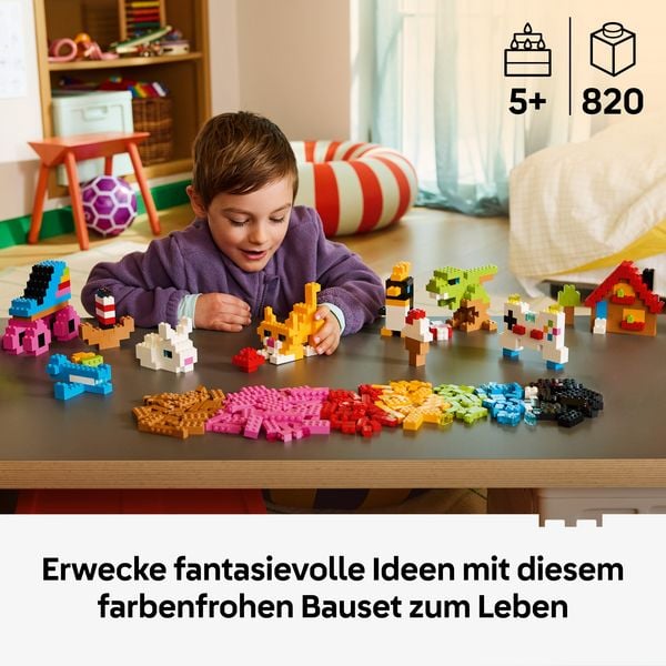 Produktbild: LEGO 11045 Classic Kreative Bunte Steine, Bauspielzeug, entwicklungsf&ouml;rderndes MINT-Set
