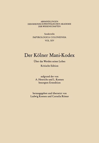 Produktbild: Der K&ouml;lner Mani-Kodex