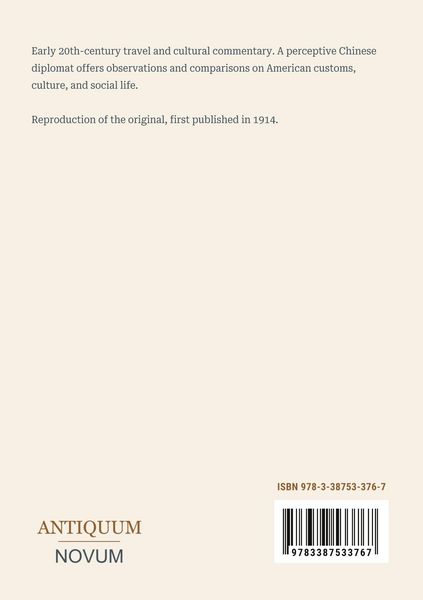 Produktbild: America Through the Spectacles of an Oriental Diplomat