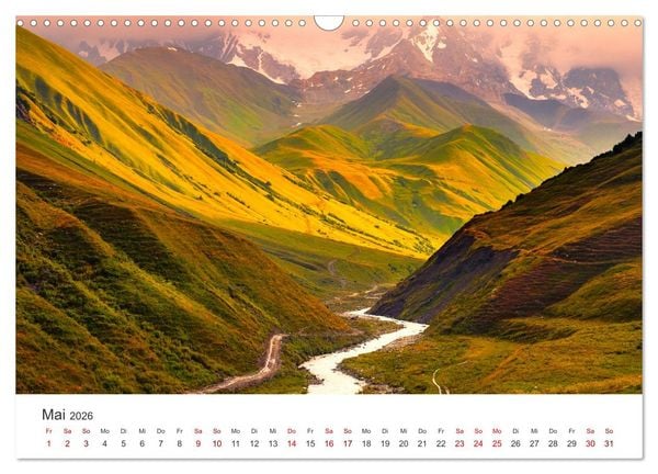 Produktbild: Georgien - Einmalige Landschaften (Wandkalender 2026 DIN A3 quer), CALVENDO Monatskalender