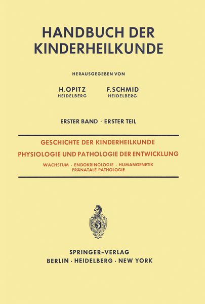 Produktbild: Geschichte der Kinderheilkunde Physiologie und Pathologie der Entwicklung
