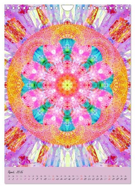 Produktbild: Bl&uuml;hende Mandalas (Wandkalender 2026 DIN A4 hoch), CALVENDO Monatskalender