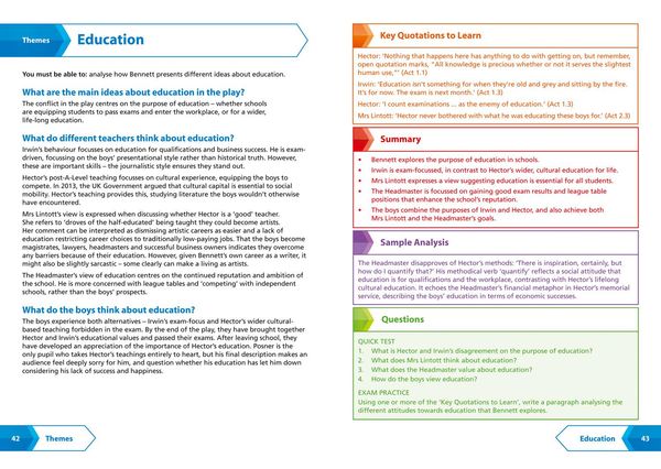 Produktbild: Collins Snap Revision Text Guides - The History Boys: Aqa GCSE English Literature