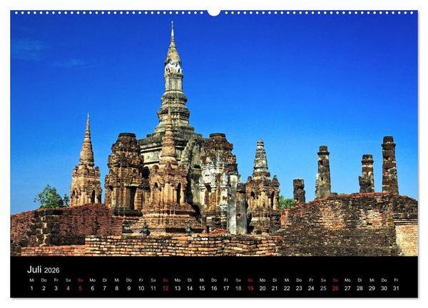Produktbild: Tropenparadies Thailand 2026 (Wandkalender 2026 DIN A2 quer), CALVENDO Monatskalender