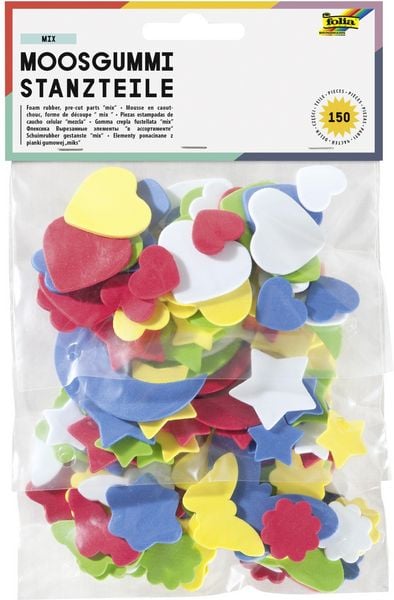Produktbild: Folia  Moosgummi-Stanzteile MIX, 150 Teile