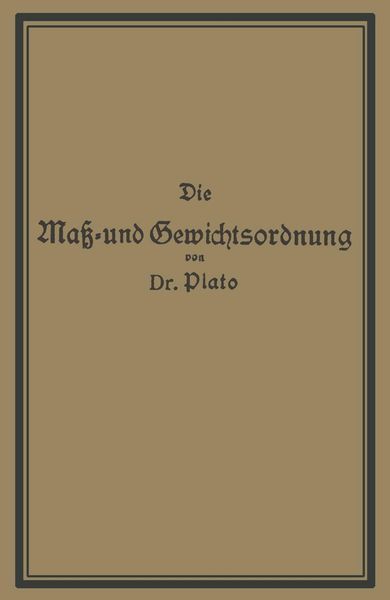 Produktbild: Die Ma&szlig;- und Gewichtsordnung