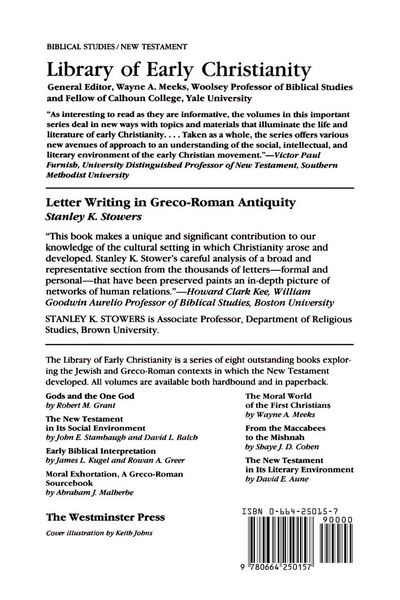 Produktbild: Letter Writing in Greco-Roman Antiquity (LEC)