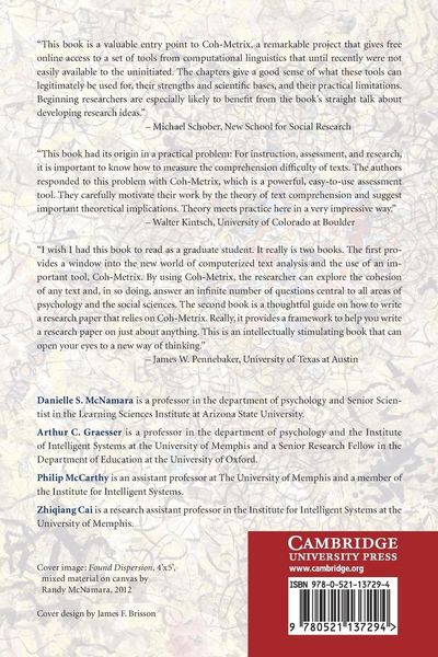 Produktbild: Automated Evaluation of Text and Discourse with Coh-Metrix