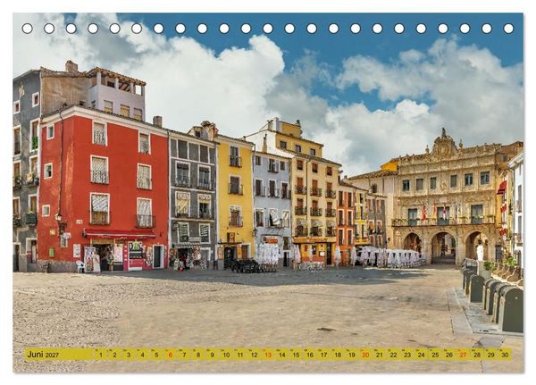 Produktbild: Die h&auml;ngenden H&auml;user von Cuenca (Tischkalender 2027 DIN A5 quer), CALVENDO Monatskalender
