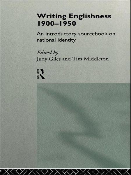 Produktbild: Writing Englishness: An Introductory Sourcebook