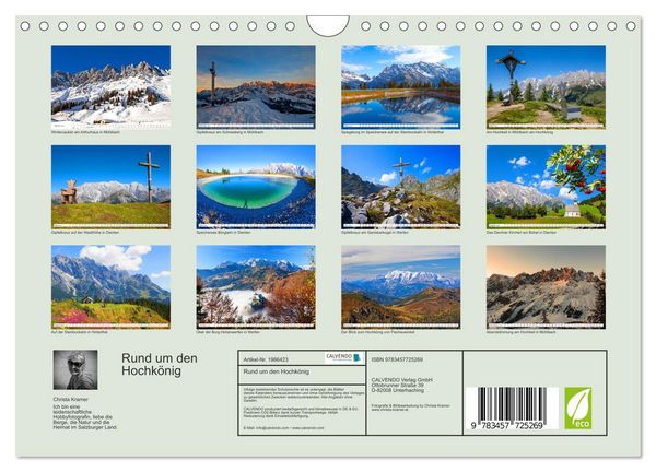 Produktbild: Rund um den Hochk&ouml;nig (Wandkalender 2026 DIN A4 quer), CALVENDO Monatskalender
