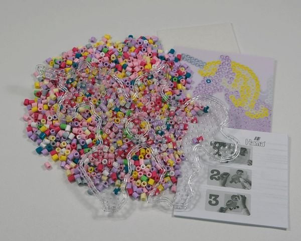 Produktbild: Hama 4070 - DIY B&uuml;gelperlen Midi 5+, Motiv Pegasus/Einhorn, 2000 St&uuml;ck